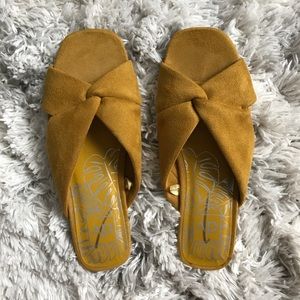 Dolce Vita Mustard Suede Sandal